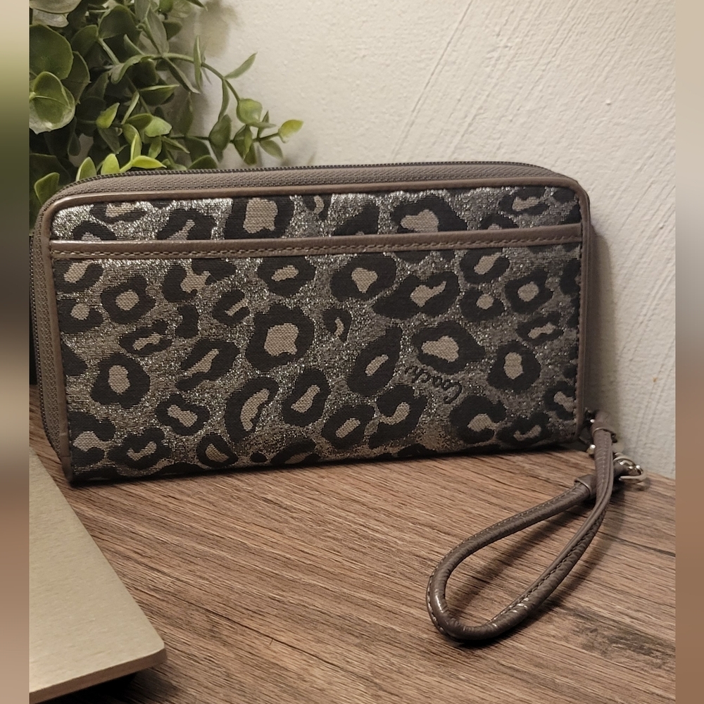 Coach Leopard Print Wallet